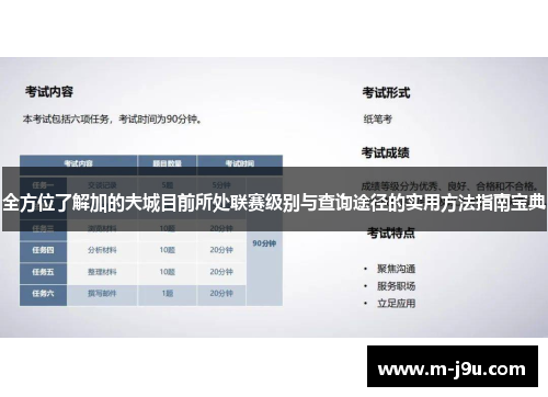 全方位了解加的夫城目前所处联赛级别与查询途径的实用方法指南宝典