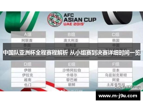 中国队亚洲杯全程赛程解析 从小组赛到决赛详细时间一览 中国队亚洲杯全程赛程解析 从小组赛到决赛详细时间一览